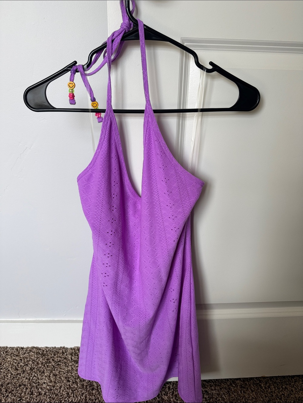 wild fable Lavender Halter Eyelet Mini Dress - Picture 3 of 4